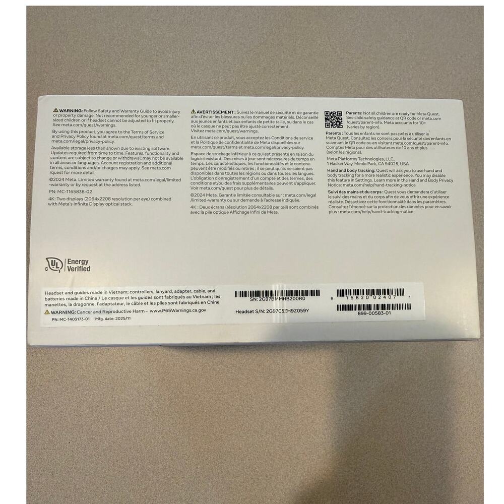 NIB MetaQuest 3 4K 512GB Pancake Lenses - Picture 3 of 8